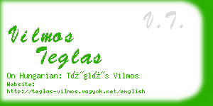 vilmos teglas business card